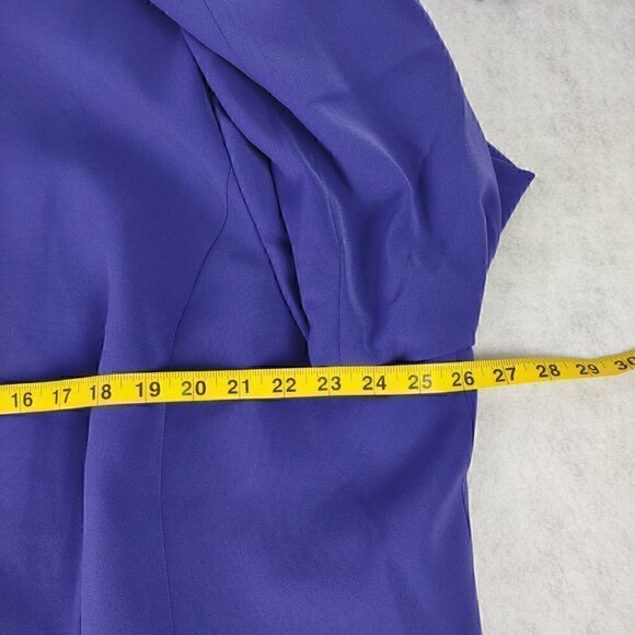 Natasia Purple Single Button Long Line Blazer with Shoulder Pads Size 26 (NWT) - Picture 10 of 13